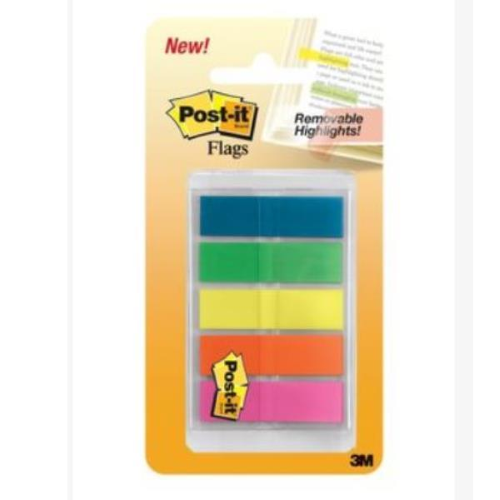 3M POST-IT INDEX MINI SEGNAPAGINA 12MM X 43.2MM COL. ASSORTITI FLUO CONF 100 Pz.
